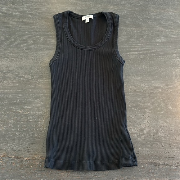 AGOLDE  Ribbed Poppy Tank in Black - Picture 4 of 11
